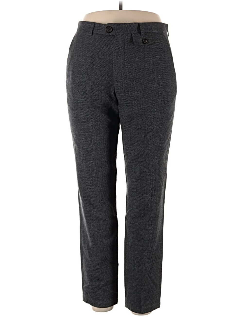 Oliver Spencer Fishtail Trousers Westerman Tapered Cotton & Wool Grey Size 34